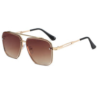 Luxury Metal Square Sunglasses Big Pilot Sunglasses 🕶️