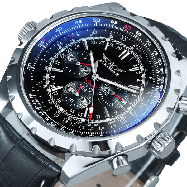Automatic Watch for Men Military Multifunction 3 Sub-Dials Sports Mechanical Watches ⏱️