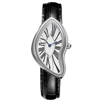 Designer individual genuine leather wristwatch water-resistant casual quartz watch ✨