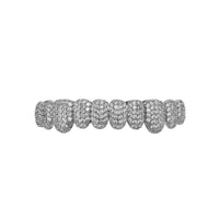 Hip Hop 10/10 Iced Out CZ Stone Teeth Grillz Punk Rapper Cubic Zirconia 💎