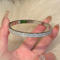 - 5/1pcs Creative Stainless Steel Four-leaf Flower Bracelet Set for Women ✨