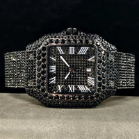 Cool Black Ice Watch Luxury Stainless Steel Quartz 💎