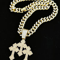 - M a y B a c h Cross Pendants Necklaces Shiny Cuban✨
