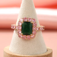 Golden Plated Banquet Wedding Ring Elegant Classic