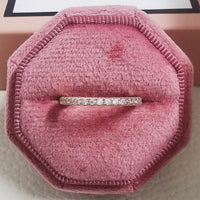Luxury Green Black Pink Silver color Eternity Band Ring For Women 💍