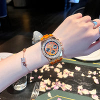 Luxury women's watch with decorative rhinestones 💎