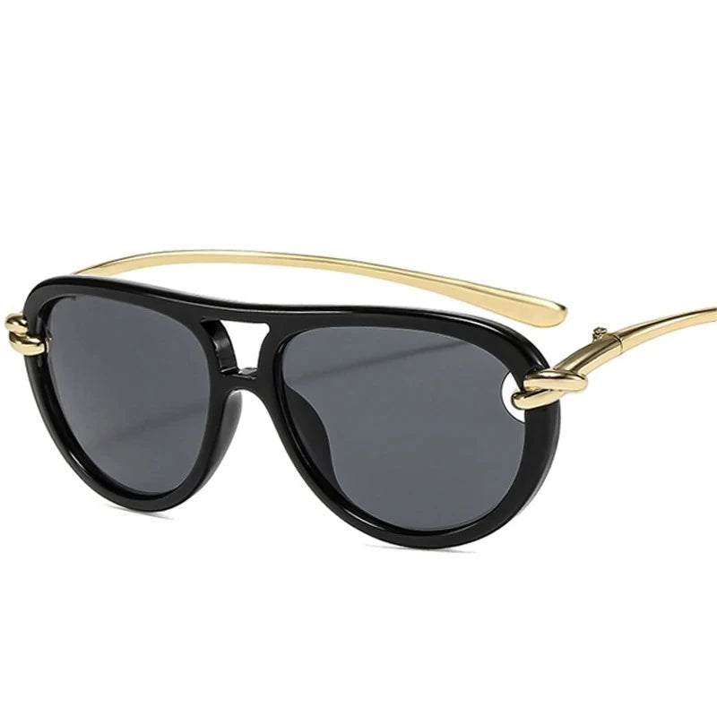 Popular Fashion Double Bridges Pilot Women Luxury Sunglasses Brand Designer 🕶️