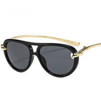 Popular Fashion Double Bridges Pilot Women Luxury Sunglasses Brand Designer 🕶️