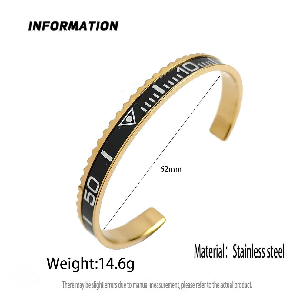 GMT style gold-plated bracelet ⏱️