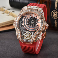 Full diamond Classic Quartz Watches Mens Case Business Luxury 💎