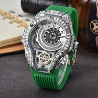 Full diamond Classic Quartz Watches Mens Case Business Luxury 💎