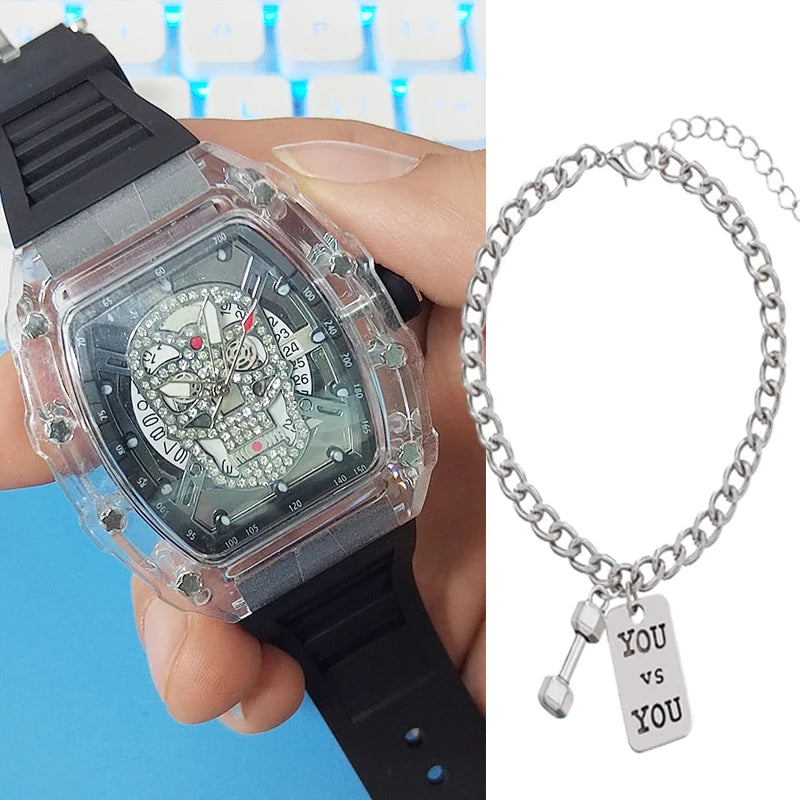 Luxury Quartz Men's Wristwatch Sports Watch for Man Non-Mechanical Trend Automatic ⌚️