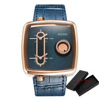 Zone Genuine Leather Square Watch ⌚️