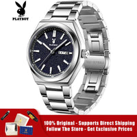 Brand genuine stainless steel men's quartz watch ⌚️