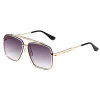 Luxury Metal Square Sunglasses Big Pilot Sunglasses 🕶️