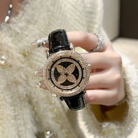 Quarts 28mm Quality watches for women four leaf ⏱️
