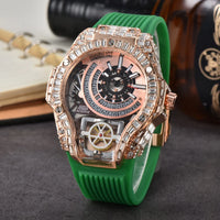 Full diamond Classic Quartz Watches Mens Case Business Luxury 💎