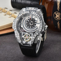 Full diamond Classic Quartz Watches Mens Case Business Luxury 💎