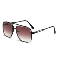 Luxury Metal Square Sunglasses Big Pilot Sunglasses 🕶️
