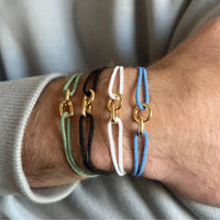Rope Bracelet for Men Minimalist Gold Link 🔗