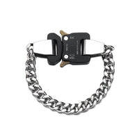 Titanium Steel Street Men Letters Metal Safety Buckle Necklace Fashion Jewelry ✨