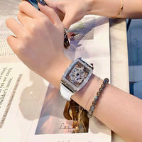 Rhinestone Detail Quartz Movement Watch ✨