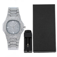 Full Diamonds Wrist Watch Bundled Jewelry Gift Box 💎