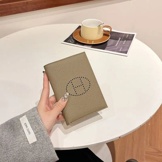 Wallet, Card Bag, Passport Bag, Document Bag, Coin Purse, Short Clutch Bag, Multi-Functional, Large-Capacity, Anti-Magnetic