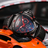 Luxury Chronograph Triangle Watch Men Top Watches Waterproof ⌚️