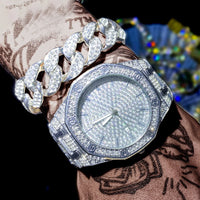 Luxury brand style style rhinestone quartz watch 💎