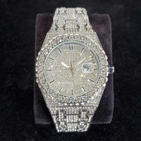 Luxury Fashion Diamond Watch for Men Top Brand Iced Out Stainless Steel 💎