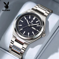 Brand genuine stainless steel men's quartz watch ⌚️