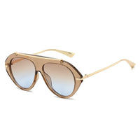 Luxury Oversized Pilot Sunglasses Unisex  Gold Frame Vintage Shades 🕶️