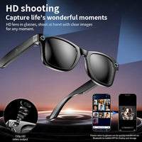 Smart Music Make Receive Call Bluetooth Headset Recording Sunglasses👓