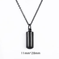 Cylinder Pendant Charm Stainless Steel Cremation Memorial ⛓