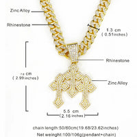 - M a y B a c h Cross Pendants Necklaces Shiny Cuban✨