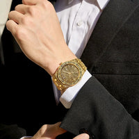 Luxury Men's Quartz Watch Retro Business Men Watches Large Dial ✨