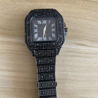 Santos Style Luxury Diamond Watch Unisex Quartz Wristwatches ⏱️