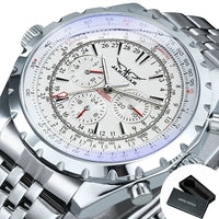 Automatic Watch for Men Military Multifunction 3 Sub-Dials Sports Mechanical Watches ⏱️