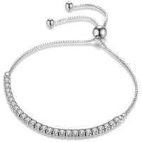 D VVS1 Moissanite Tennis Bracelet Original s925 Sterling Silver Plated 18k White Gold Full Diamond Bracelets✨