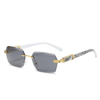 Luxury Rimless Sunglasses Square Sunglasses ✨
