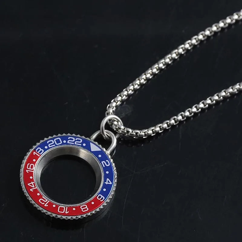 GMT Watches Speedometer Bezel Steel Necklace  ⏱️