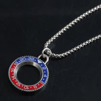 GMT Watches Speedometer Bezel Steel Necklace  ⏱️
