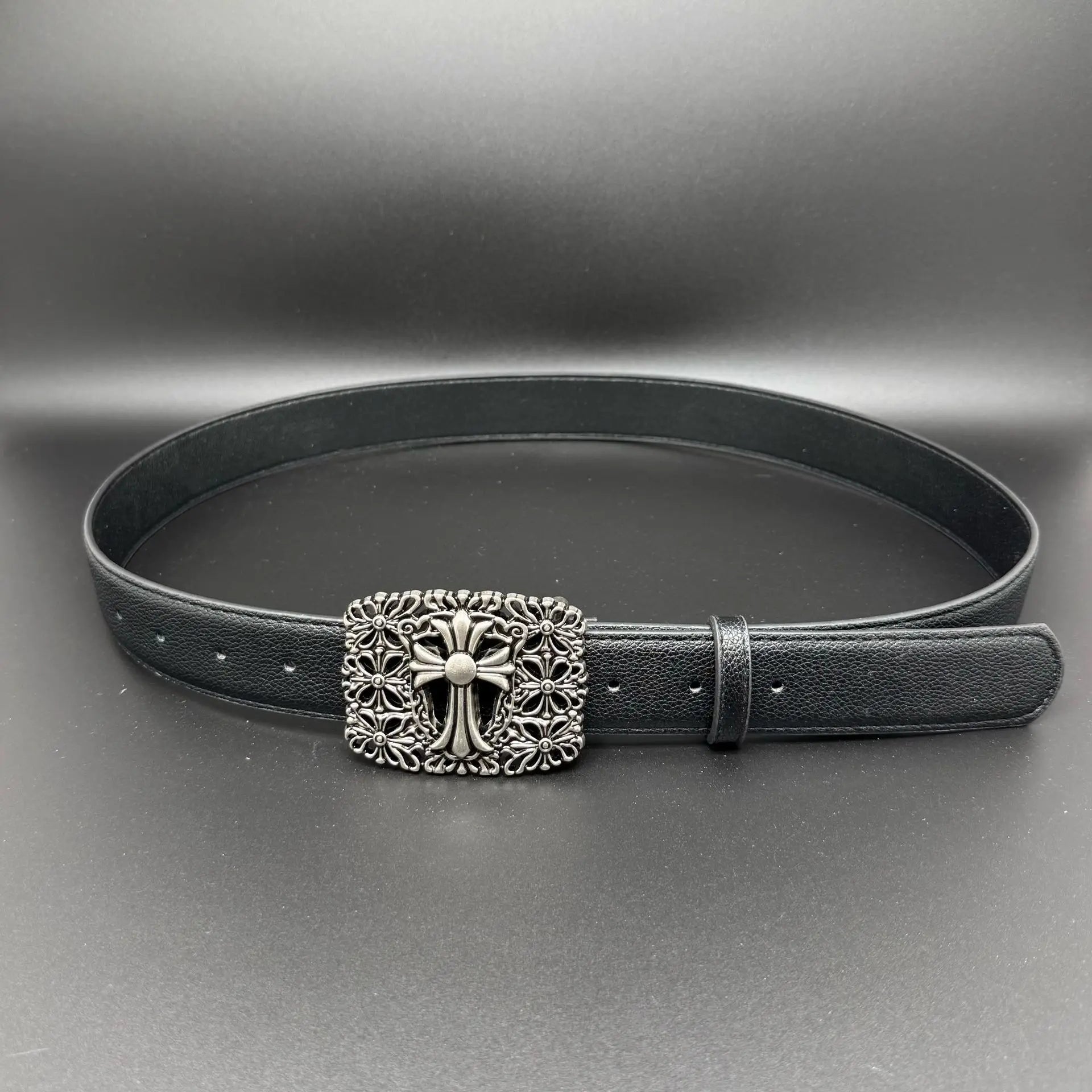 CRH  Women Men Belts Goth Ladies Hip Hop Punk Rivet Skeleton Belt ⚜️