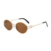 Retro Small Frame Woman Man Metal Cat Eye Glasses Shades UV Protection Sun Glasses✨