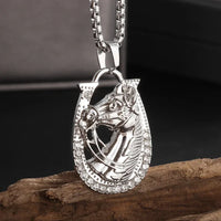 Diamond  Hip Hop Necklace Shiny Cubic Zirconia Wallet Pendant 💎