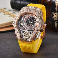 Full diamond Classic Quartz Watches Mens Case Business Luxury 💎