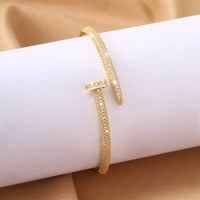Diamond Micro-Set Zircon Ultra-Shiny Nail Bracelet  ✨