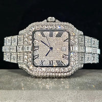 - Diamond Watch for Men Luxury Waterproof Square Quartz 💎