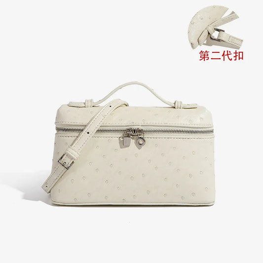 LP19 Lunch Box Bag, PU Leather Mini Fashionable Women'S Bag, 2025 New Portable Box Bag, Single Shoulder Crossbody Small Bag